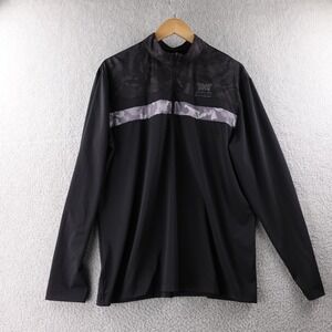 PXG Golf For Heroes 1/4 Zip Pullover Shirt Mens Size L Black Camo‎ Athletic